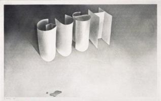 Cotton Puffs, Q-tips(r), Smoke and Mirrors: The Drawings of Ed Ruscha 0874271401 Book Cover