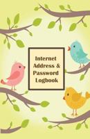 Internet Address & Password Logbook: Birds On Yellow Cover Extra Size (5.5 x 8.5) inches, 110 pages 1718906242 Book Cover