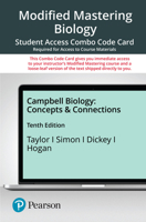 Modified Mastering Biology with Pearson Etext -- Combo Access Card -- For Campbell Biology: Concepts & Connections 0136858287 Book Cover