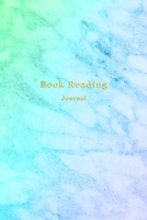 Book Reading Journal: Book Lovers record log book for avid readers | Keep track of, rate and review your book list | Cute Aqua, green and blue marble cover design 1713033410 Book Cover