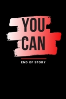 You Can: Motivational & Inspirational Notebook designed in Black with Red Shading cover. 120 college ruled page with lines pages in size of 6x9 inches for writing, notetaking, doodling, to-do tracking 1673849717 Book Cover