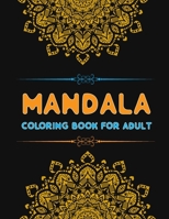 Mandala Coloring Book for Adult: Relaxing Stress Relief Designs With Leaves, Mandala Coloring Book for Adults Stress, Gift for Girls And Boys B08JQXFJZ4 Book Cover