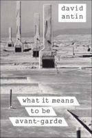 what it means to be avant-garde 0811212386 Book Cover