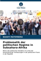 Problematik der politischen Regime in Subsahara-Afrika (German Edition) 6207181220 Book Cover