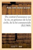 Du contrat d'assurance sur la vie 2329019890 Book Cover