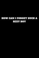 How Can I Forget Such a Sexy Boy : Unruled Notebook 1791580343 Book Cover
