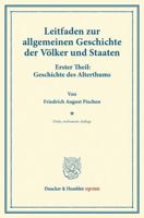 Leitfaden zur allgemeinen Geschichte der Völker und Staaten. 3428169298 Book Cover