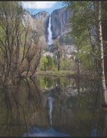 Waterfall at Yosemite Notebook 1689124938 Book Cover