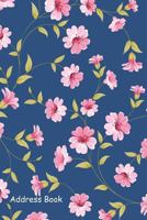Address Book: Include Alphabetical Index with Blue Floral Pattern Cover 1794352260 Book Cover