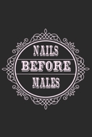 Nails before males: 120 Seiten, dot grid/notebook, A5, white paper 1713445980 Book Cover