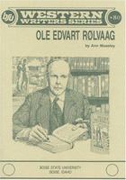 Ole Edvart Rolvaag (Boise State University Wester Writer Series, 80) 088430079X Book Cover