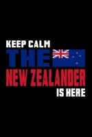New Zealand Flag Notebook: Beautiful Keep Calm New Zealand Flags Notebook with 120 squared pages in Trim size 15,24 x 22,86 cm (6 x 9) 1676754180 Book Cover
