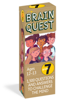 Brain Quest: 1500 Questions & Answers to Challenge the Mind: 7th Grade: Ages 12-13: Deck One & Deck Two 0761166572 Book Cover