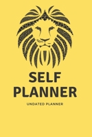 Yellow Lion One Year Undated self Planner: Undated Monthly & Weekly Planner with To Do List, 5 Weeks a Month, 60 Weeks, Planner for Happiness & ... & Goals Journal 6" x 9", Yellow Cover 1700071742 Book Cover
