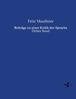Beitrage Zu Einer Kritik Der Sprache 1017021910 Book Cover