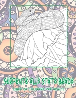 Serpente allo stato brado - Libro da colorare per adulti (Italian Edition) B087S85K54 Book Cover