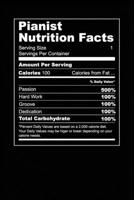 Pianist Nutrition Facts: Grab this product for a pianist who wants to share his nutrition facts with everyone. This is the diet of a musician. 6 x 9 inches - 100 pages 1676951806 Book Cover
