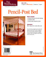Fine Woodworking's Pencil-Post Bed Plan 1600855873 Book Cover