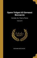 Opere Volgari Volume 9 0469448458 Book Cover