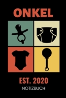 Onkel Est. 2020 Notizbuch: A5 Notizbuch PUNKTIERT als Geschenk f�r werdende Patenonkel Du wirst Onkel Geschenkidee Weihnachtsgeschenke Geschwister Schwanger �berraschung 1678928534 Book Cover