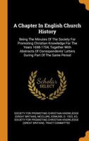 A Chapter in English Church History 1013479572 Book Cover