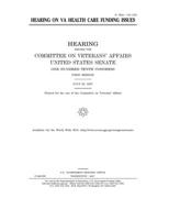 Hearing on VA health care funding issues 1673997708 Book Cover