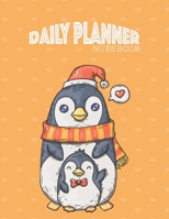 Daily planner notebook: Daily planner Notebook with Cute penquin cover Extra large (8.5 x 11) inches, 110 pages, To do list notebook 1709889381 Book Cover