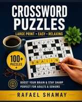 Crossword Puzzle Book for Adults: Large Print Easy Puzzles with Solutions 1088238556 Book Cover