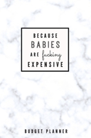 Because Babies are Fucking Expensive: Budget Planner: Monthly Undated Marble Expense Tracker 1697456804 Book Cover