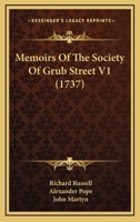 Memoirs Of The Society Of Grub Street V1 1166319687 Book Cover