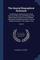 The General Biographical Dictionary V9 1376591103 Book Cover