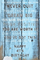 You Are Stronger Than You Think Never Quit Prove Them Wrong Dream Big You Have What It Takes Think Positive You Are Worth It Dont Stop Believing ... 4TH Birthday Gift / Journal / Notebook / Card 1696790484 Book Cover