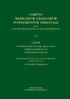 Galeni In Hippocratis Epidemiarum librum VI commentariorum I-VIII versio Arabica: Commentaria VII–VIII, Indices 3110773198 Book Cover