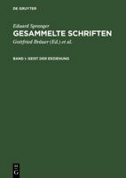 Geist Der Erziehung 3111079104 Book Cover