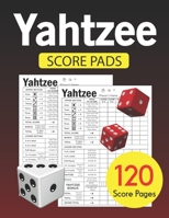 Yahtzee Score Pads: Large size 8.5 x 11 inches 120 Pages | Dice Board Game | YAHTZEE SCORE SHEETS | Yatzee Score Cards | Yahtzee score book Vol.2 1693275953 Book Cover