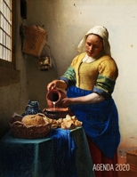 La Lechera Planificador Semanal 2020: Johannes Vermeer Agenda Mensual Maestro Holand�s 52 Semanas Enero a Diciembre 2020 1676682333 Book Cover