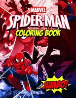 Spiderman Coloring Book: Spiderman Comics Jumbo Coloring Book For Kids Ages 4-8 With 30 Premium Images 1095992864 Book Cover