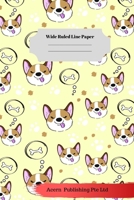 Dog Sloth Theme Wide Ruled Line Paper 1706283873 Book Cover