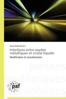 Interfaces Entre Oxydes Ma(c)Talliques Et Cristal Liquide 3838189655 Book Cover