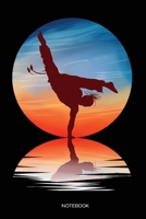 Notebook: Punkteraster Dotted Notizbuch A5 - Capoeira Sunset Notizheft I Martial Arts MMA Brasilien Kampfsport K�mpfer Geschenk 1704264480 Book Cover
