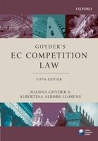 Goyder's EC Competition Law 019923230X Book Cover