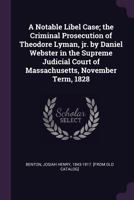 Notable Libel Case 127549997X Book Cover