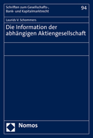 Die Information Der Abhangigen Aktiengesellschaft 3756002187 Book Cover