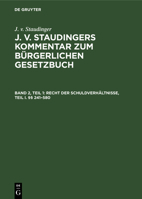 Recht Der Schuldverhältnisse, Teil I. §§ 241-580 3112602072 Book Cover