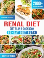 Renal Diet Cookbook & Diet Plan: 2000+ Days of kidney-friendly, delicious and affordable recipes. A complete and practical guide to meet your taste and dietary needs 2642094898 Book Cover