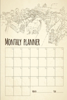 Monthly Planner: Monthly Planner Calendar Family Planner To-Do List Planner A5 120 pages gift for Christmas, birthday or New Year cats and dogs 1676456384 Book Cover