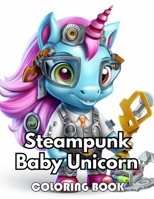 Steampunk Baby Unicorn Coloring Book for Adults: Mindfulness Anxiety Relief and Relaxation Flower Coloring Book for Adults and Teens B0CVL1LGXC Book Cover