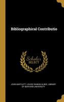 Bibliographical Contributio 1010108727 Book Cover