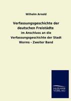 Verfassungsgeschichte Der Deutschen Freistadte 3846018163 Book Cover