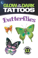 Glow-in-the-Dark Tattoos Butterflies 0486468003 Book Cover